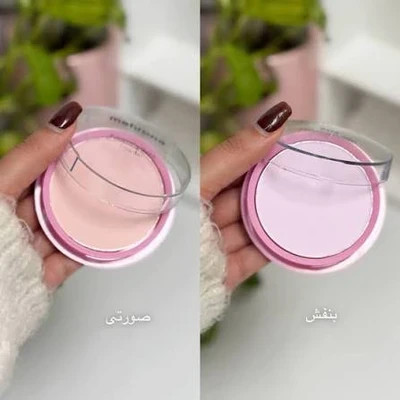 پودر فیکس فشرده مهرونا صورتی و بنفش