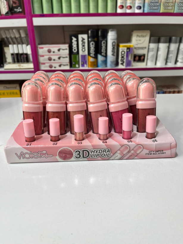 لیپ گلاس Violet Aqua 3D Hydra Lip Oil