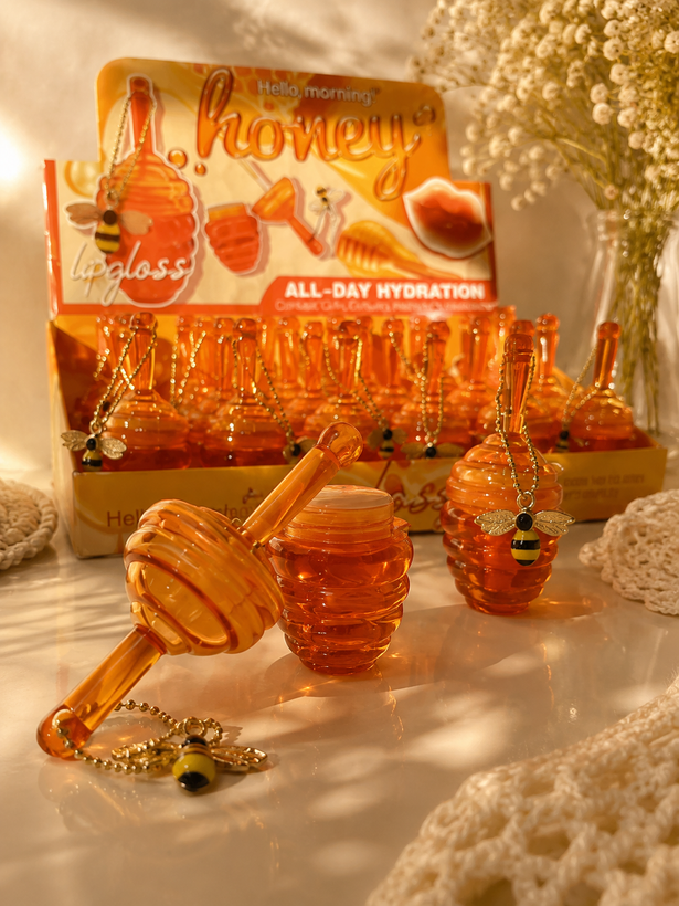برق لب عسلی hold morning ترمیم کننده لب کندوی عسل زنبوری بالم لب آویزدار زنبور عسل