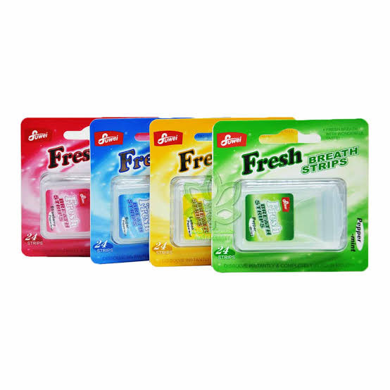 نوار خوشبوکننده دهان Juwei مدل Fresh Breath Strips Super 🌿❄