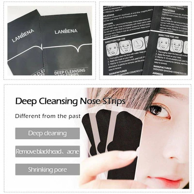 چسب بینی ساشه ایی لانبنا نوار پاککننده عمیق منافذ بینی LANBENA | Deep Cleansing Nose Strips