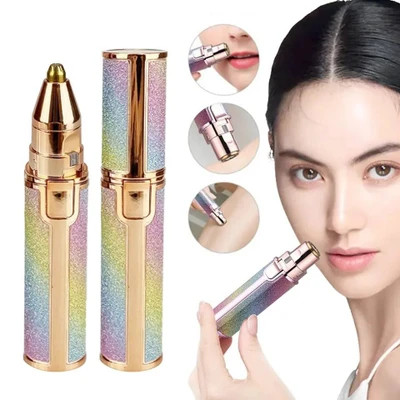 دستگاه اصلاح ابرو و موهای زائد صورت ۲ کاره | Rechargeable Eyebrow Trimmer ✨