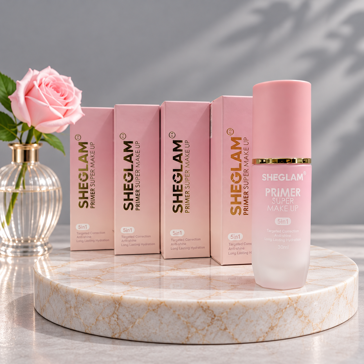 پرایمر سوپر میکاپ شیگلم SHEGLAM Primer Super Makeup 5 in 1 🌸