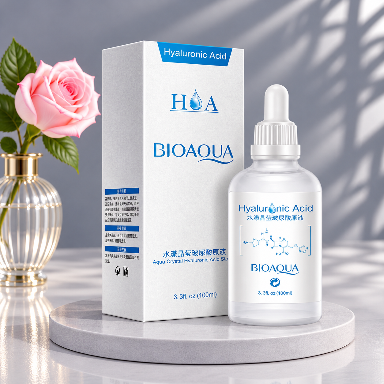 سرم آبرسان هیالورونیک اسید بیوآکوا BIOAQUA حجم ۱۰۰ میلی‌لیتر 💧